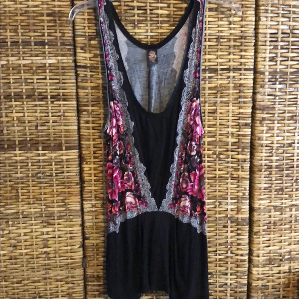 Free People Floral Tank